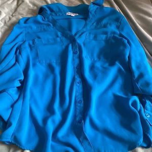 Express portofino shirt - torquoise - XS